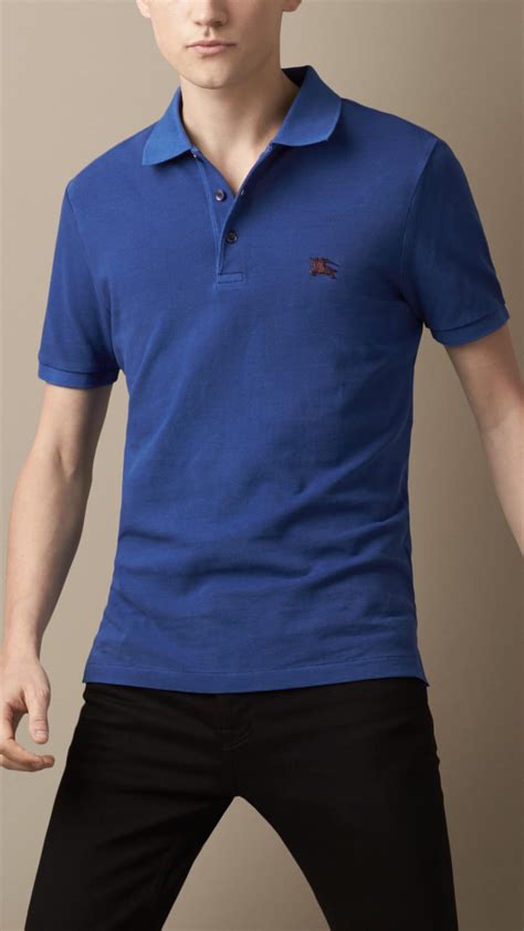 burberry navy blue polo|Burberry polo shirt outlet.